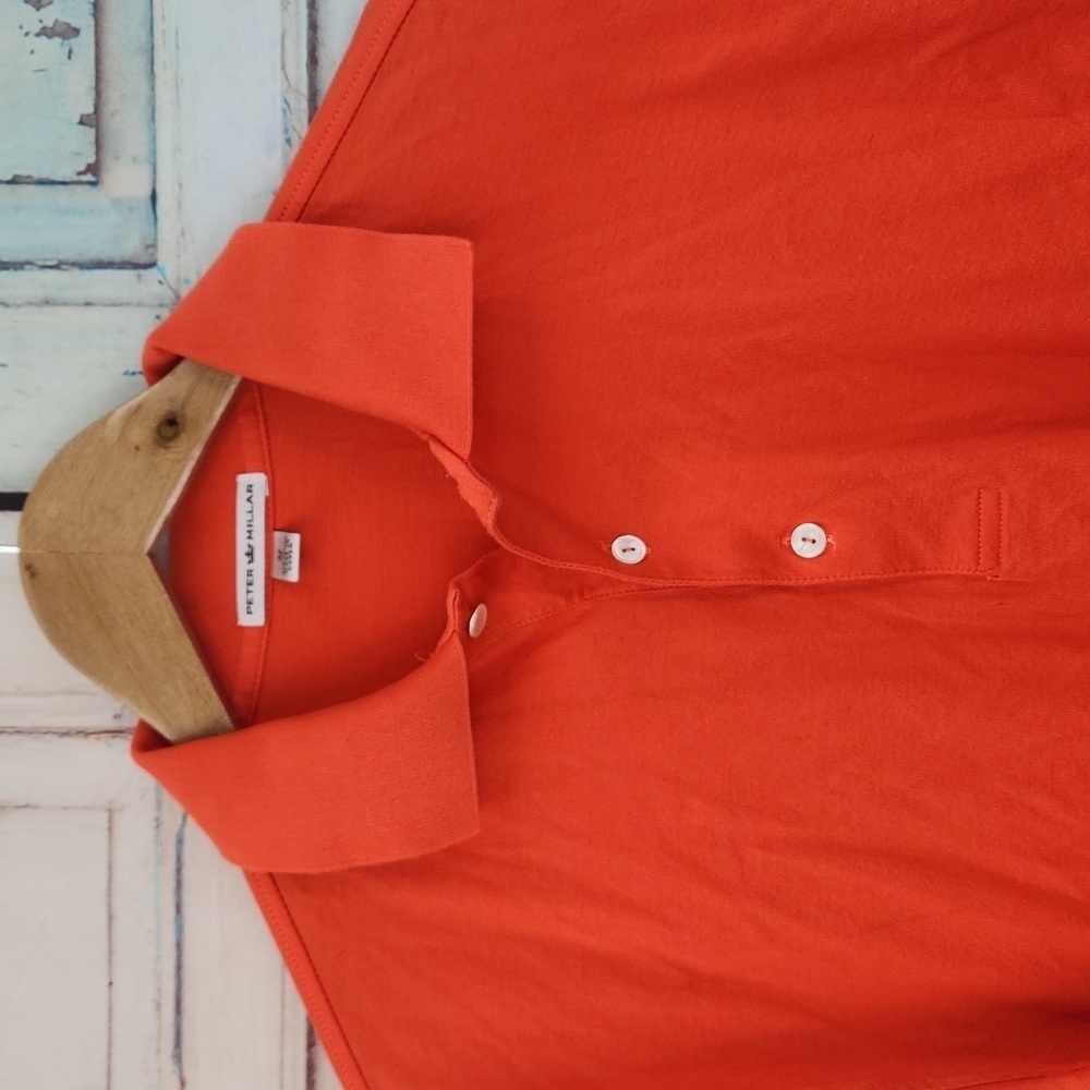 Peter Millar Polo In‎ Orange - Picture 2 of 6